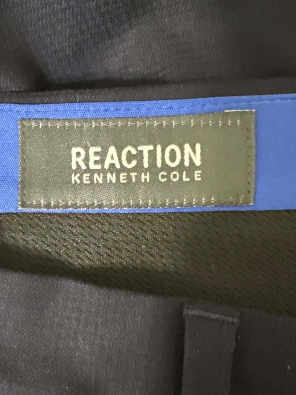 Kenneth Cole Reaction Mens 38 X 32 Navy Techni-Cole Suit Separate Slim-Fit Pants